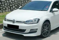 Volkswagen Golf 7/E-Golf 2012-2020 Front Lip DPT V-5 (for OEM bumper, 2012-2017, Gloss Black) photo 1