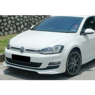Front Lip DPT V-5 (for OEM bumper, 2012-2017, Gloss Black) Volkswagen Golf 7/E-Golf 2012-2020 photo 1