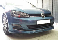Volkswagen Golf 7/E-Golf 2012-2020 Front Lip DPT V-2 (for OEM bumper, 2012-2017, Gloss Black) photo 1