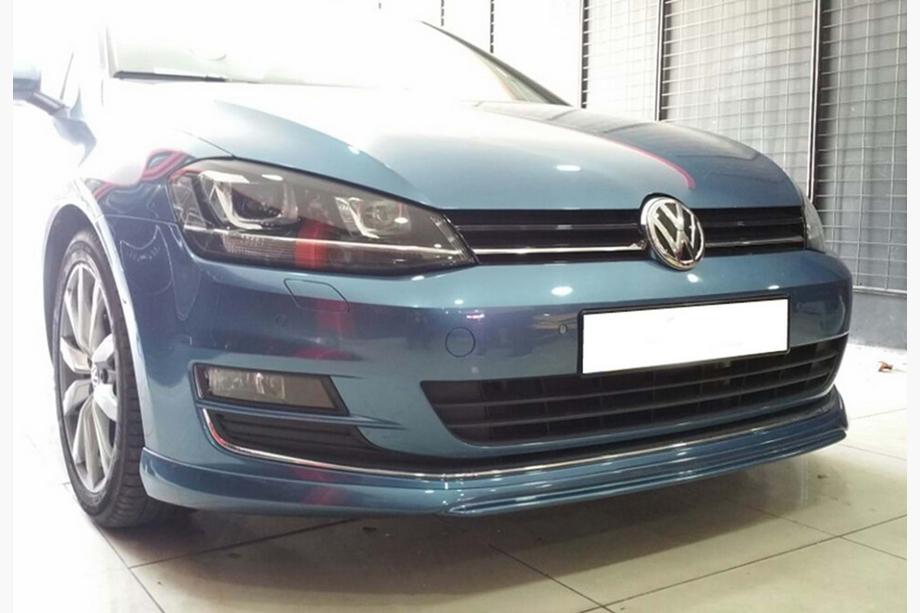 Volkswagen Golf 7/E-Golf 2012-2020 Front Lip DPT V-2 (for OEM bumper, 2012-2017, Gloss Black) Image