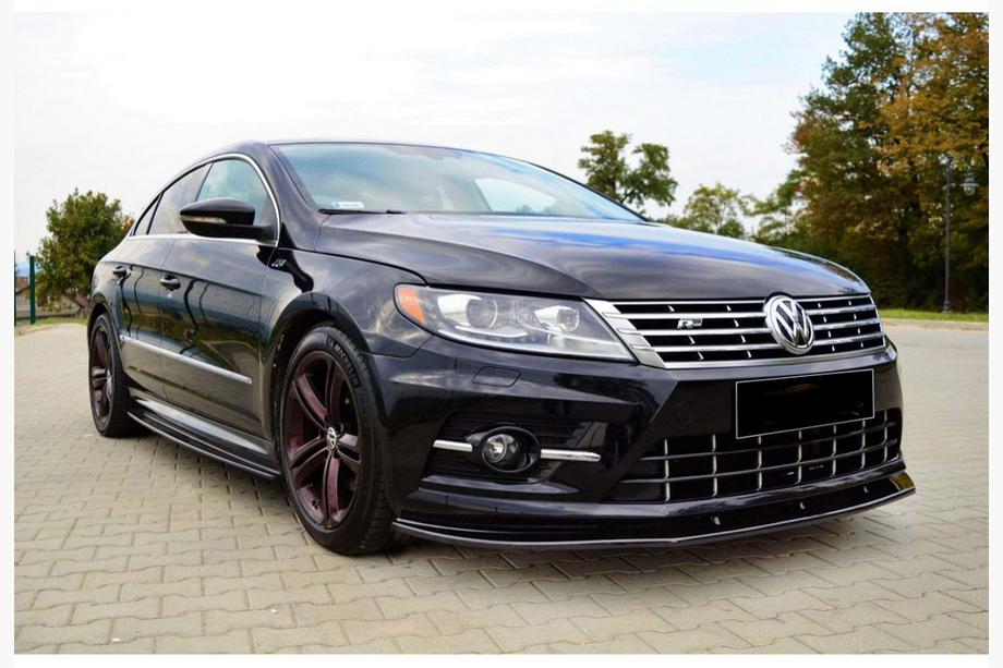 Volkswagen Passat CC 2008-2017 Front Lip Spoiler DPT (for R-Line, 2008-2011, Gloss Black) Photo 2