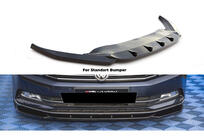 Volkswagen Passat B8 2015-2023 DPT V-1 Front Bumper Lip Spoiler (2015-2019 EU, Gloss Black) photo 1