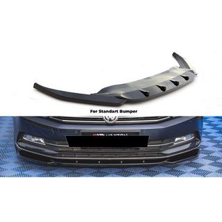 DPT V-1 Front Bumper Lip Spoiler (2015-2019 EU, Gloss Black) photo 1