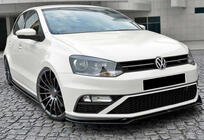 Volkswagen Polo 2010-2017 Front Lip Spoiler DPT (for GTI, 2014-2017, Gloss Black) photo 2