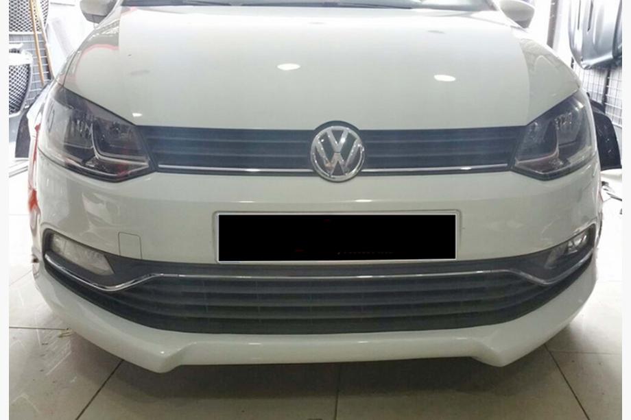 Volkswagen Polo 2010-2017 Front Lip DPT (2014-2017, Gloss Black) Photo 1