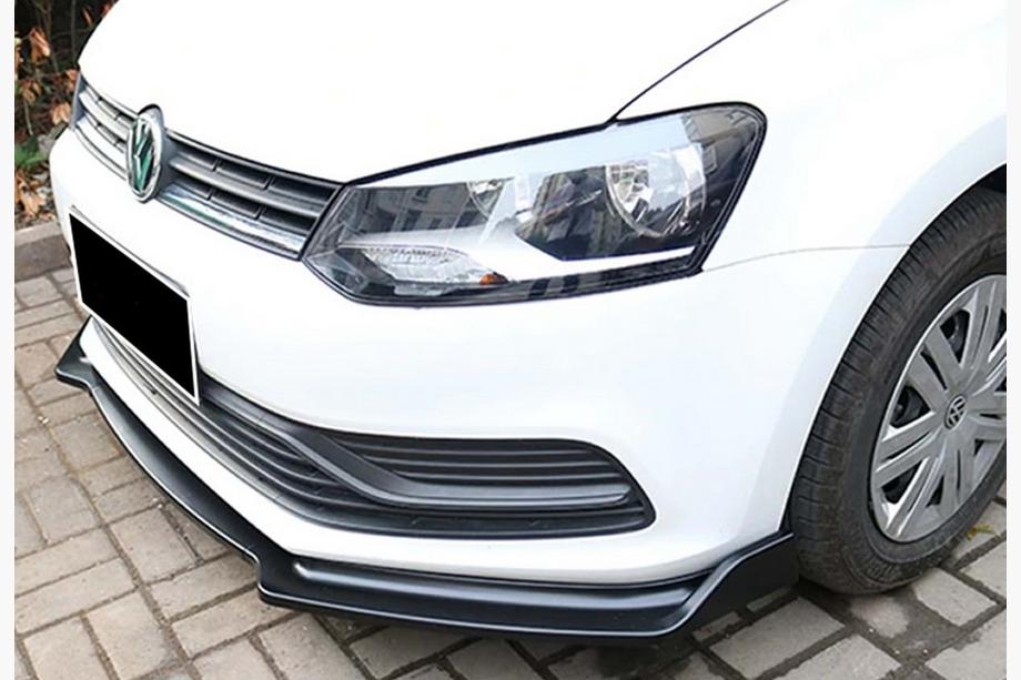 Volkswagen Polo 2010-2017 Front Lip DPT V-2 (Gloss Black) Image