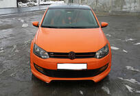 Volkswagen Polo 2010-2017 Front Lip Spoiler DPT (2009-2013, Gloss Black) photo 1