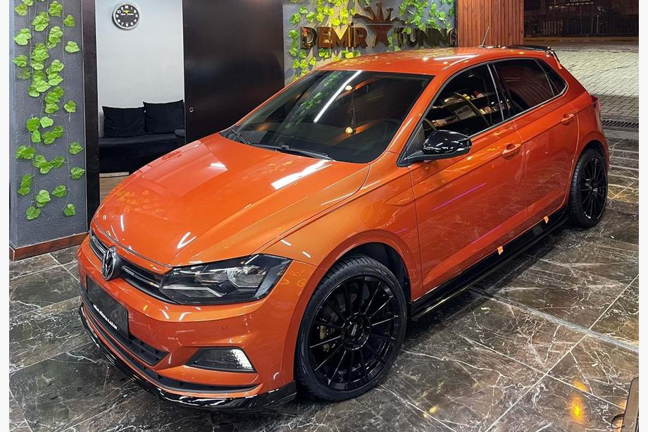Volkswagen Polo 2017- Front Lip DPT V-1 (Gloss Black) Image