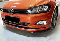 Volkswagen Polo 2017- Front Lip DPT V-2 (Gloss Black) photo 1