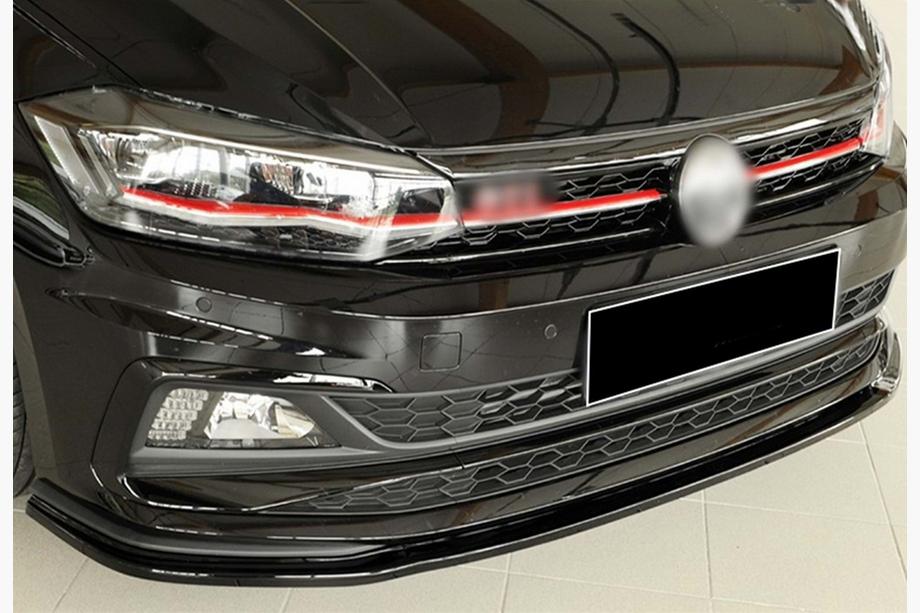 Volkswagen Polo 2017- Front Lip DPT V-1 (for GTI, Gloss Black) Image