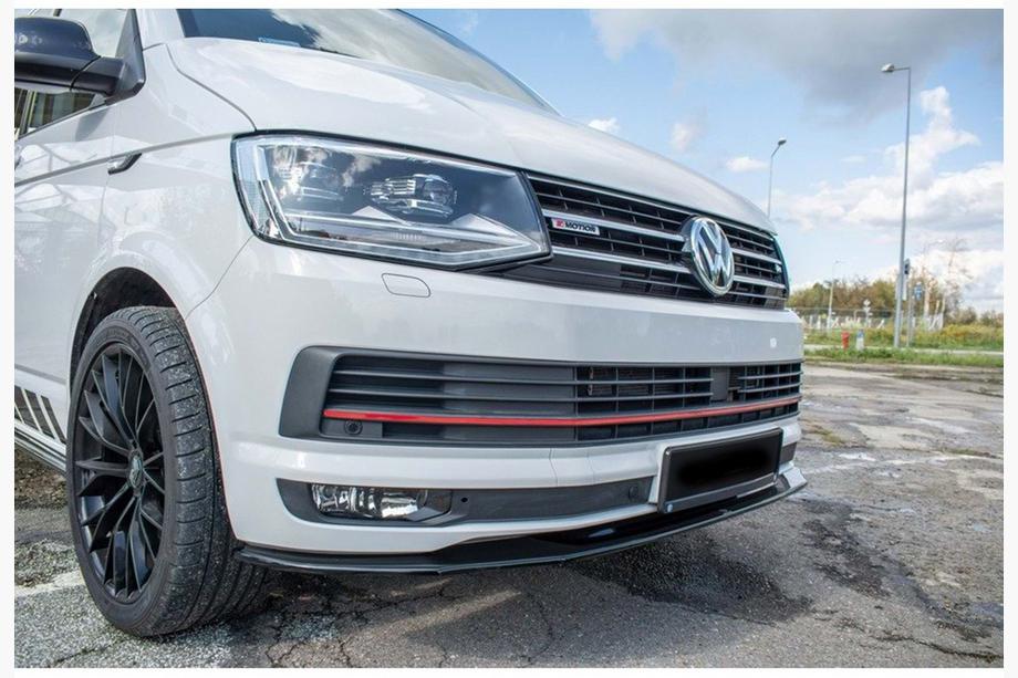 Volkswagen T6 2015-2024 Front Lip Spoiler DPT (Gloss Black) Image