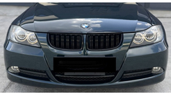 BMW 3 Series E90/E91 2005-2011 Kidney Grilles M-Look (for E-90/91, 2005-2008, Gloss Black) photo 5