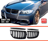 BMW 3 Series E90/E91 2005-2011 Kidney Grilles M-Look (for E-90/91, 2005-2008, Gloss Black) photo 6