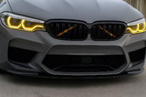 BMW 5 Series G30/G31 2017–2023 Kidney Grilles M-Look (2017-2020, Gloss Black) photo 1