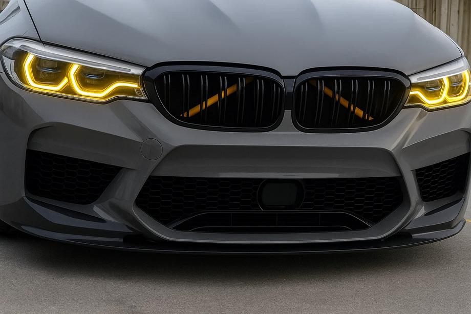 BMW 5 Series G30/G31 2017–2023 Kidney Grilles M-Look (2017-2020, Gloss Black) Image
