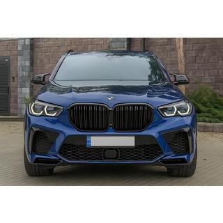 Kidney Grilles M-Look DPT (2018-2022, Gloss Black) BMW X5 G05 2019–2026 photo 1