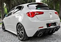 Alfa Romeo Giulietta 2010-2020 Rear Diffuser DPT V-1 (Gloss Black) photo 1