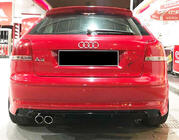 Audi A3 2003-2012 Rear Diffuser DPT (2005-2008, Coupe, Gloss Black) photo 1