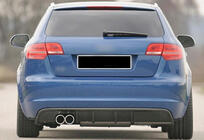 Audi A3 2003-2012 Rear Diffuser DPT (2008-2010, Gloss Black) photo 3