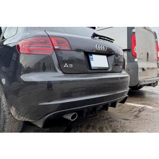 Rear Diffuser DPT (2008-2010, Gloss Black) Audi A3 2003-2012 photo 2