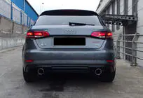 Audi A3 2012-2020 DPT rear diffuser (HB, 2017-2020, gloss black) photo 5
