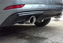 Audi A3 2012-2020 DPT rear diffuser (HB, 2017-2020, gloss black) photo 1