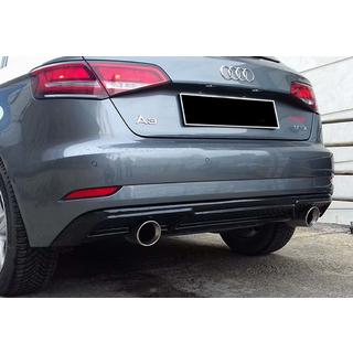 DPT rear diffuser (HB, 2017-2020, gloss black) Audi A3 2012-2020 photo 3