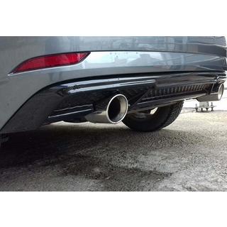 DPT rear diffuser (HB, 2017-2020, gloss black) Audi A3 2012-2020 photo 1
