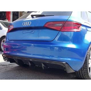Rear Diffuser DPT V-2 (2012-2016, HB, Gloss Black) Audi A3 2012-2020 photo 2