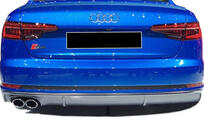 Audi A4 B9 2015-2024 DPT Rear Diffuser (2015-2019, Gloss Black) photo 2