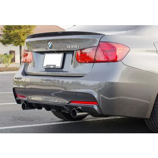 Rear Diffuser DPT V-4 (for M-Performance, Gloss Black) BMW 3 Series F30/F31 2012-2019 photo 1