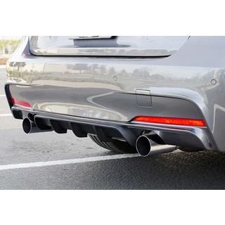 Rear Diffuser DPT V-4 (for M-Performance, Gloss Black) BMW 3 Series F30/F31 2012-2019 photo 3