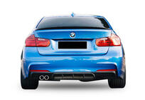 BMW 3 Series F30/F31 2012-2019 Rear Diffuser DPT V-5 (for M-Performance, Gloss Black) photo 1