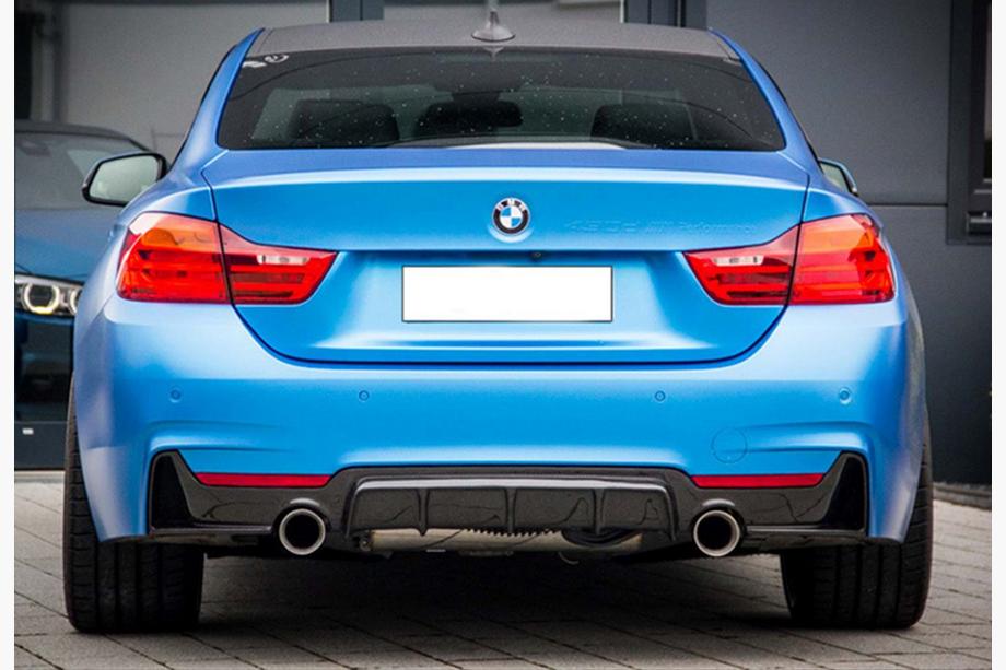 BMW 4 Series F32/F33/F36 2012-2020 Rear Diffuser DPT V-1 (for M-Performance, Gloss Black) Image