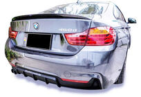 BMW 4 Series F32/F33/F36 2012-2020 Rear Diffuser DPT V-3 (for M-Performans, Coupe, Gloss Black) photo 1