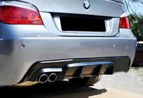 BMW 5 Series E60/E61 2003-2010 Rear Diffuser DPT V-1 (for M-Sport, Gloss Black) photo 1
