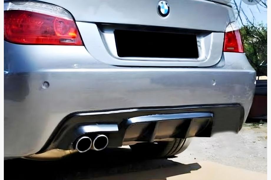 BMW 5 Series E60/E61 2003-2010 Rear Diffuser DPT V-1 (for M-Sport, Gloss Black) Image