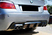 BMW 5 Series E60/E61 2003-2010 Rear Diffuser DPT V-2 (for M-Sport, Gloss Black) photo 3
