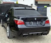BMW 5 Series E60/E61 2003-2010 Rear Diffuser DPT V-2 (for M-Sport, Gloss Black) photo 2