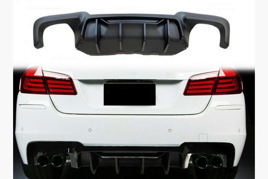 BMW 5 Series F10/F11 2010–2016 Rear Diffuser CS-Style DPT (for M5, Gloss Black, Vacuum Formed) Photo 4