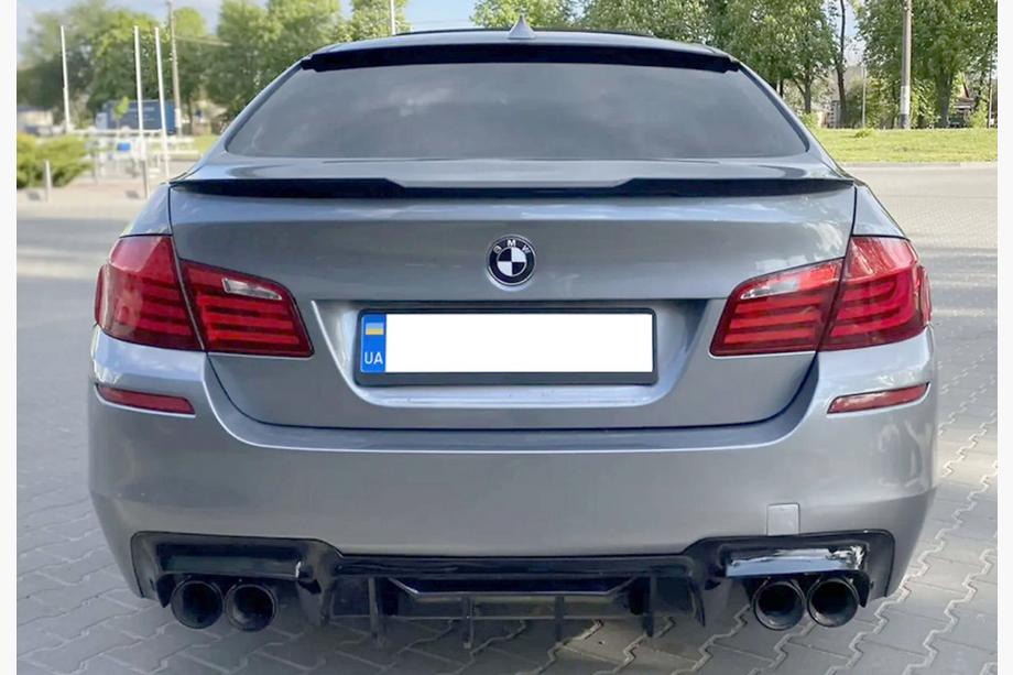 BMW 5 Series F10/F11 2010–2016 Rear Diffuser CS-Style DPT (for M5, Gloss Black, Vacuum Formed) Photo 2