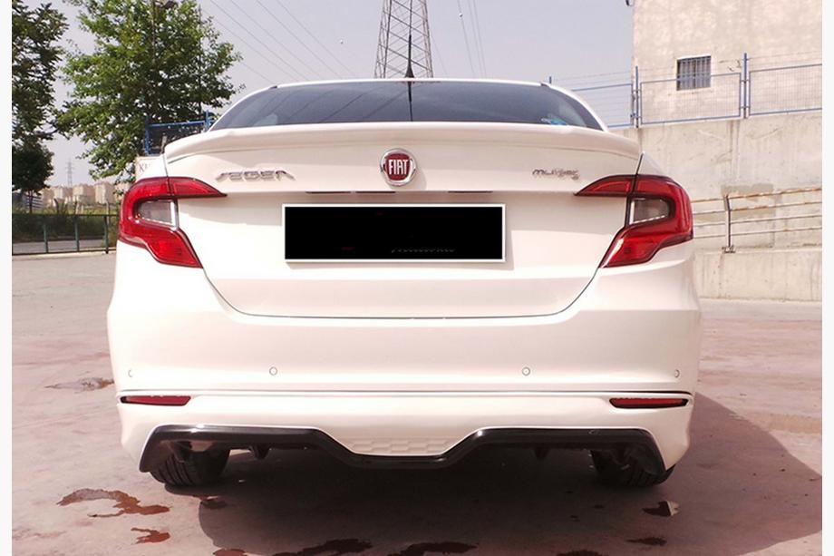 Fiat Tipo 2016- Rear Diffuser DPT (SD, Gloss Black) Image