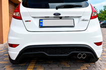 Ford Fiesta 2008-2017 Rear diffuser DPT V-3 (HB, matte black) photo 1