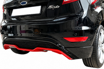 Ford Fiesta 2008-2017 Rear diffuser DPT V-3 (HB, matte black) photo 3