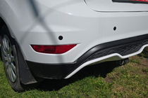 Ford Fiesta 2008-2017 Rear diffuser DPT V-3 (HB, matte black) photo 6