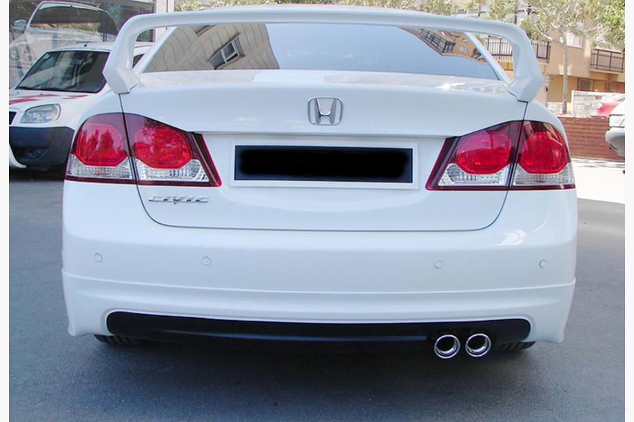 Honda Civic Sedan VIII 2006-2011 Rear Diffuser DPT V-1 (Gloss Black) Photo 2