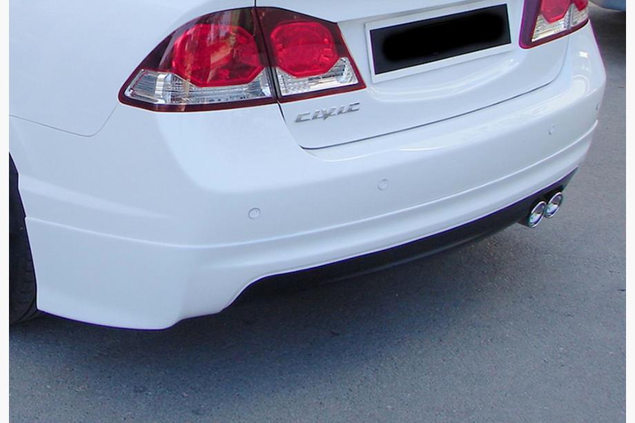 Honda Civic Sedan VIII 2006-2011 Rear Diffuser DPT V-1 (Gloss Black) Photo 1