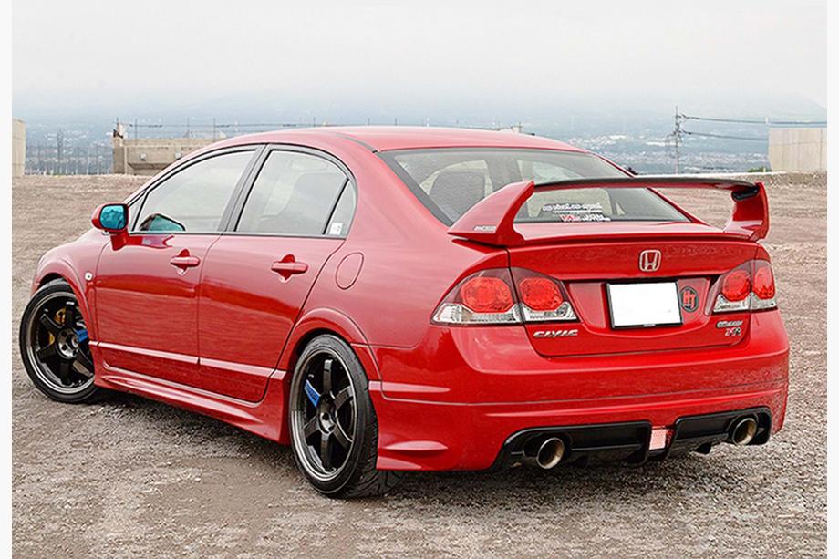 Honda Civic Sedan VIII 2006-2011 Rear Diffuser DPT V-3 (Primed for Painting) Photo 2