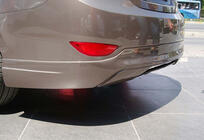 Hyundai Accent 2011-2017 Rear Diffuser DPT (Gloss Black) photo 2
