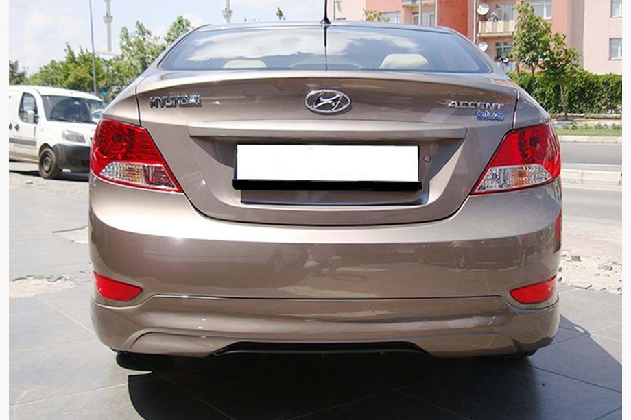 Hyundai Accent 2011-2017 Rear Diffuser DPT (Gloss Black) Image